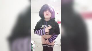 Latin Femboy Displaying off her swimsuit :trio