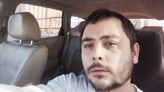 Utterly public parking bunch tugging off