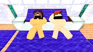 2 homosexual bros have fun togheter tugging - Minecraft Queer Romp