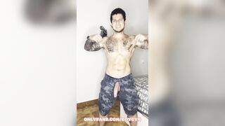 LARGEST MILITARY JIZZ FLOW