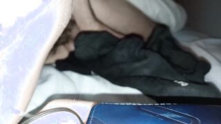 Smashing my sofa with adorable look of my unshaved pecs and groin