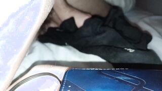 Smashing my sofa with adorable look of my unshaved pecs and groin