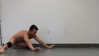 Masculine Pillar Dancer and Stripper Practising De-robe Taunt - Did I Do It Right??