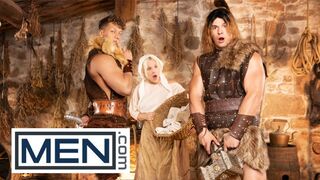 MEN - Felix Fox Rubs His Mouth Around Malik Delgatys Godly Dick Before They Start Fucking