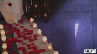 MEN - Colton Grey gets joined by Roman Todd in the shower to start him off with a nice, wet VDAY blo