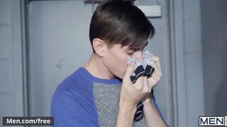 Mencom - Leather stepdad fucks young twink ass -Tristan Jaxx, Jack Hunter