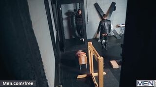 Mencom - Leather daddy doms sub twink - Paul Canon, Tristan Jaxx