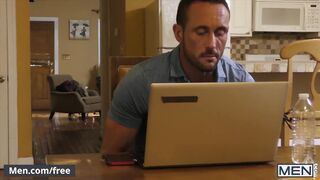 Men.com - Cliff Jensen and Damien Kyle and Myles Landon - Coffee Time - Dri