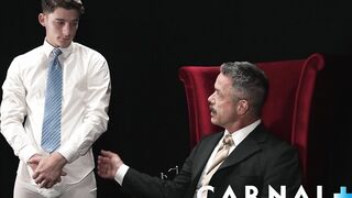 MasonicBoys Stellar mustached DILF Reece Scott smacks super hot nice lad