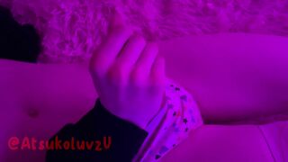 Doofy femboy plays with himself and makes a white filth hehe…o(^▽^)o