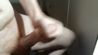 Danny Irish - XXL jizz-shotgun in diminutive protection. posh fap and draining off