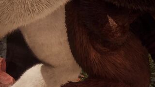 Thick Lion Spunks Inwards Minotaur Grok  (Wooly Homo Intercourse)  Naughty Life Furries