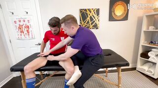 A soccer player came for rubdown and got torn up by masseuse.