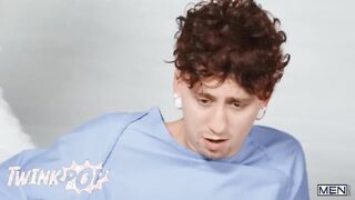 TWINKPOP - Youngster Nurse Benjamin Blue Bjs Clark Delgatys Enormous Knob Thru A Gloryhole