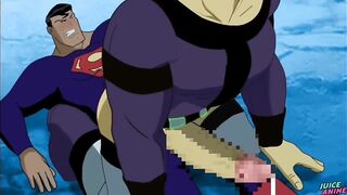Superman and the Steel Jizz-shotgun - Justice League Bara Yaoi