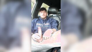 Pulling over to jack my monstrous weenie in the camper park