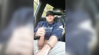 Pulling over to jack my monstrous weenie in the camper park