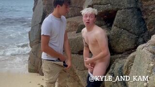 He took my rock-hard stiffy on the beach