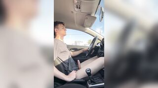 driving with rock hard penis