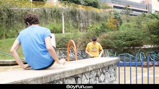 Public DEEP THROAT Leads To Rock hard Youngster Shag