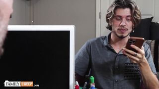 FamilyCreep - SCORCHING AS RAVAGE Tatted Jock Gets Pummeled Rock hard At Job Dialogue