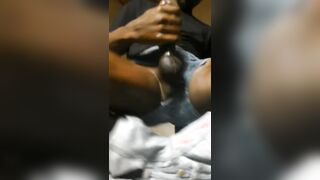 AFRICAN TWUNK SCREAMING AND FIRM DRAINING