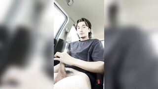 humungous trunk teenager spunks in van