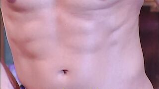 SCHOOL JOCK STRIPPER ALEX GETS ROCK HARD IN FRAT LIVNG APARTMENT