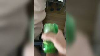 Water jiggle plaything jacking phat milky sausage