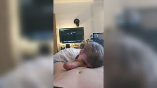 deepthroated off a classmate and brought him to climax