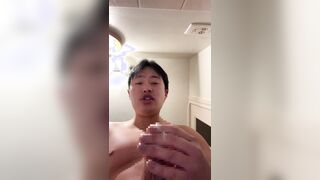 Chinese Man Gobbles His Own Spunk