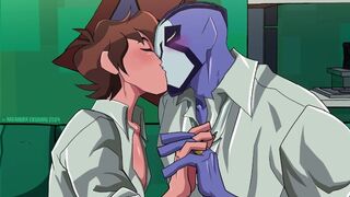 Very first smooches, then poke - Rook hubby toon adult animated parody