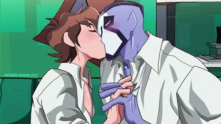 Very first smooches, then poke - Rook hubby toon adult animated parody