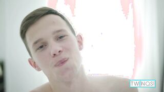 Slim Lad Aaron A Jerks His Spunk-pump And Pulverizes His Arse!