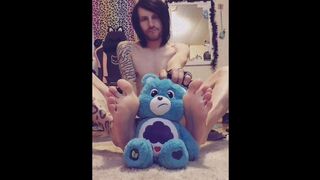 Throttling My Care Otter With My Soles Before He Makes Me Precum