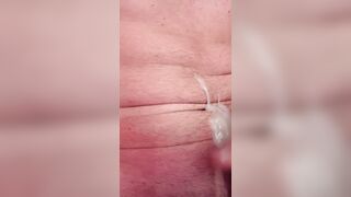 Fast milking & spunking on belly button (4k)