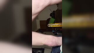 Femboy takes fucktoy in his caboose