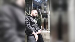 Hefty Prick Pops in a Public Elevator