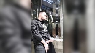 Hefty Prick Pops in a Public Elevator