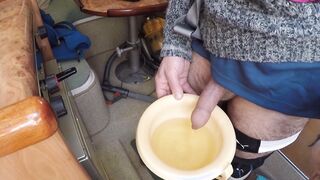 Even Even Yam-sized Folks Need To Wee-Wee In The Potty! Working on a boat and no loo!