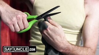 Aiden Tyler Milks Lance Forest Sack Dry with a Strong Rail