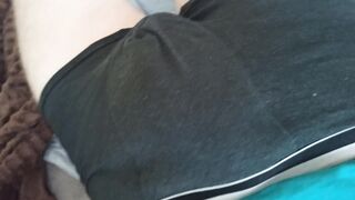 A dude in panties faps his dinky and gets revved on