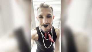 30 seconds super-cute femboy Audition. Solo inked masculine showcases his fuck hole