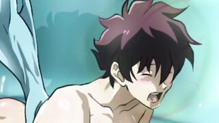 Zed and Leonardo pulverizing underwater parody toon