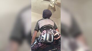 Ebony Yankee Guy got kinky after evening Jog..