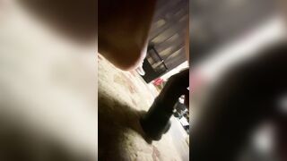 Very first ever horsecock fuck stick try