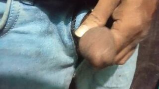 Guy urinating close Up in your