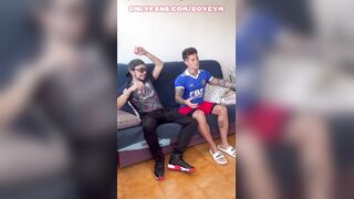 A FOOTBALL MATCH turns in a ROMP MATCH