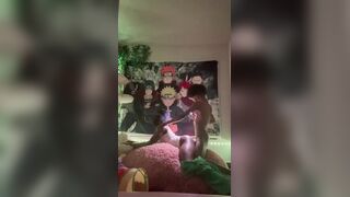 Slinking with my roomie at night