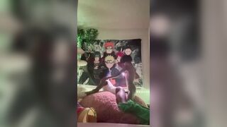 Slinking with my roomie at night